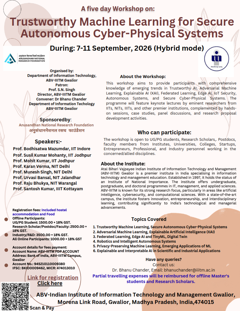 A five day Workshop...